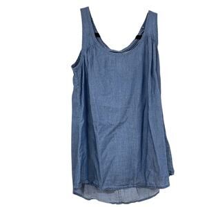 The North Face Chambray Sleeveless Blouse Womens S Tank Top